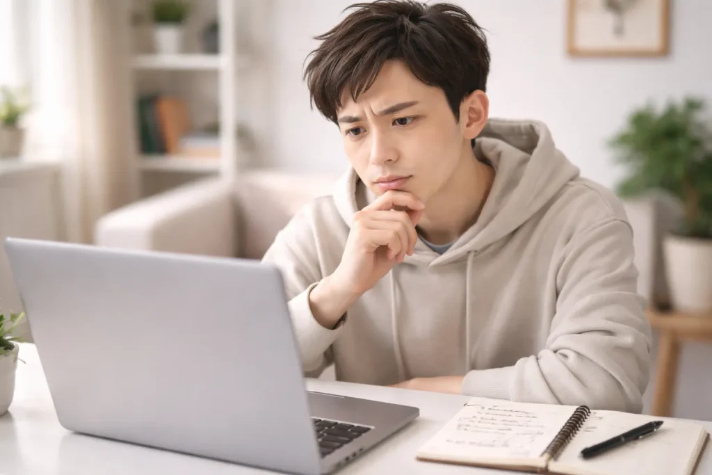 ChatGPTだけでは情報整理が足りないと感じているイメージ