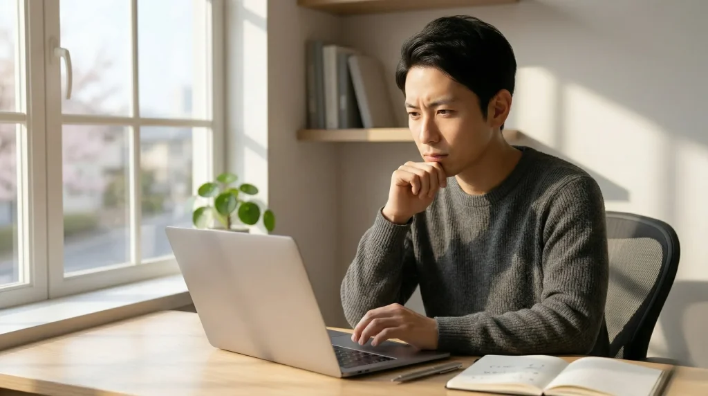 ChatGPTだけでいいのか専用ツールを使うべきか考えているイメージ