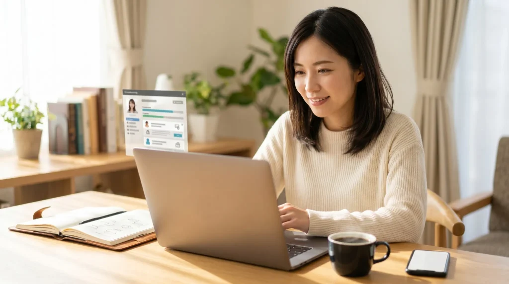 大手クラウドソーシングで安全なAI副業を見つけたイメージ