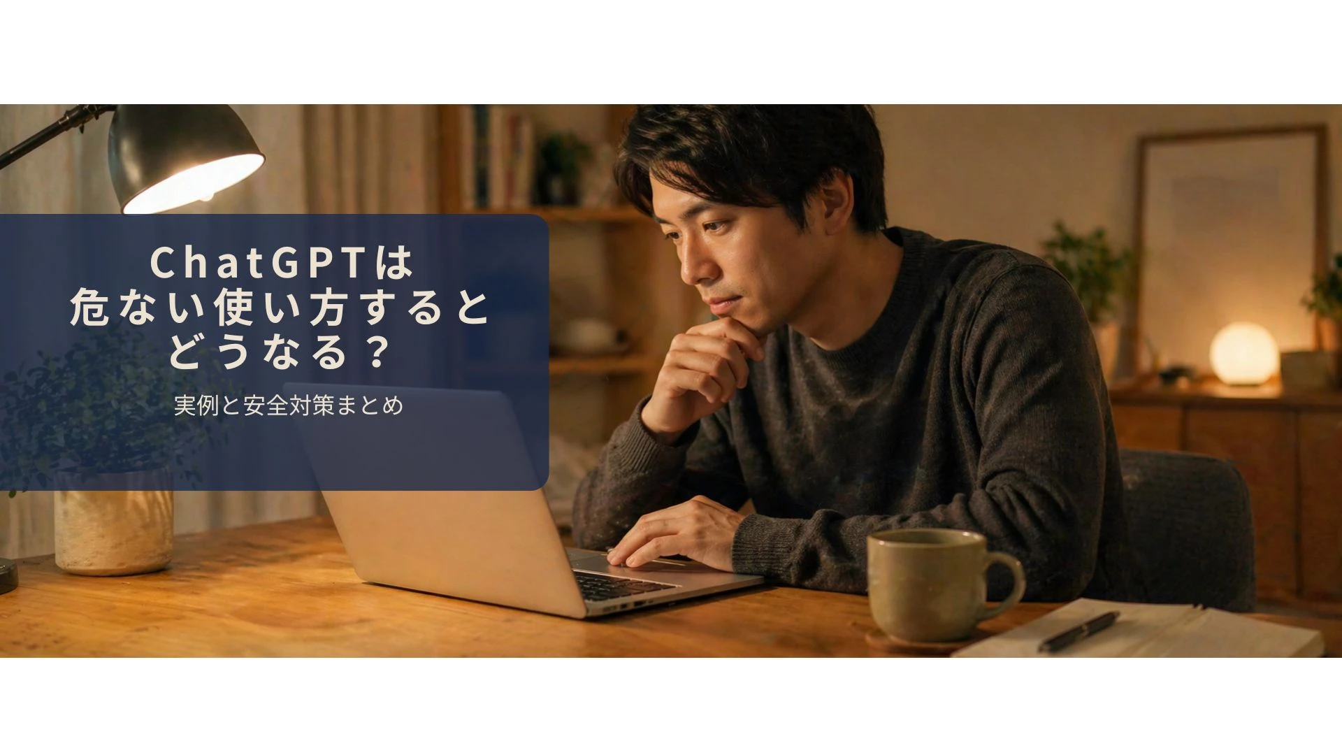 ChatGPTの安全設定を確認してから使い始めるイメージ