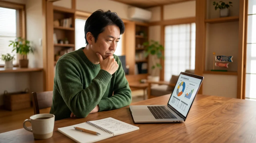 ChatGPTで家計の支出分析をしているイメージ