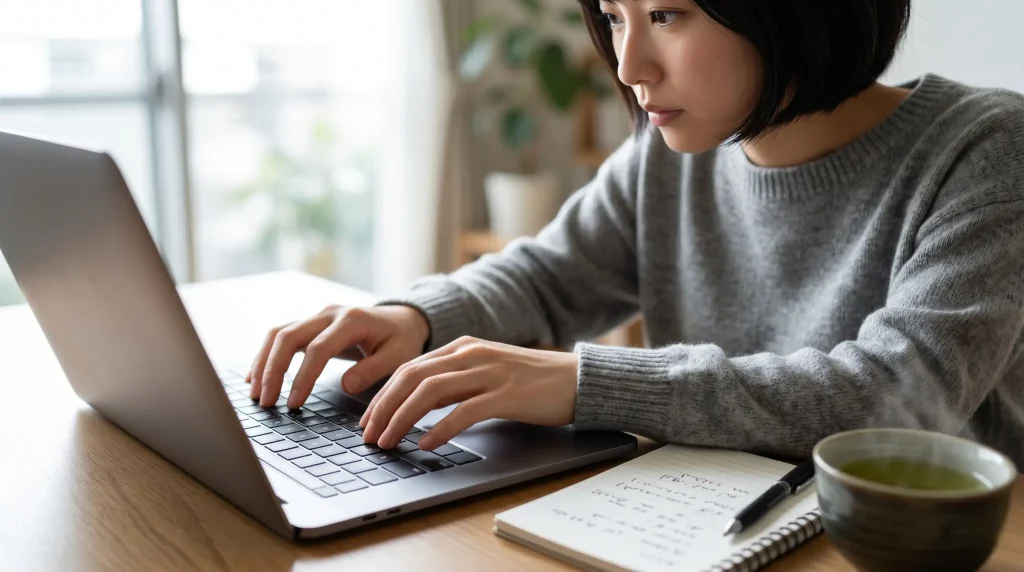 AIを使って品質の高い文章を作成しているイメージ