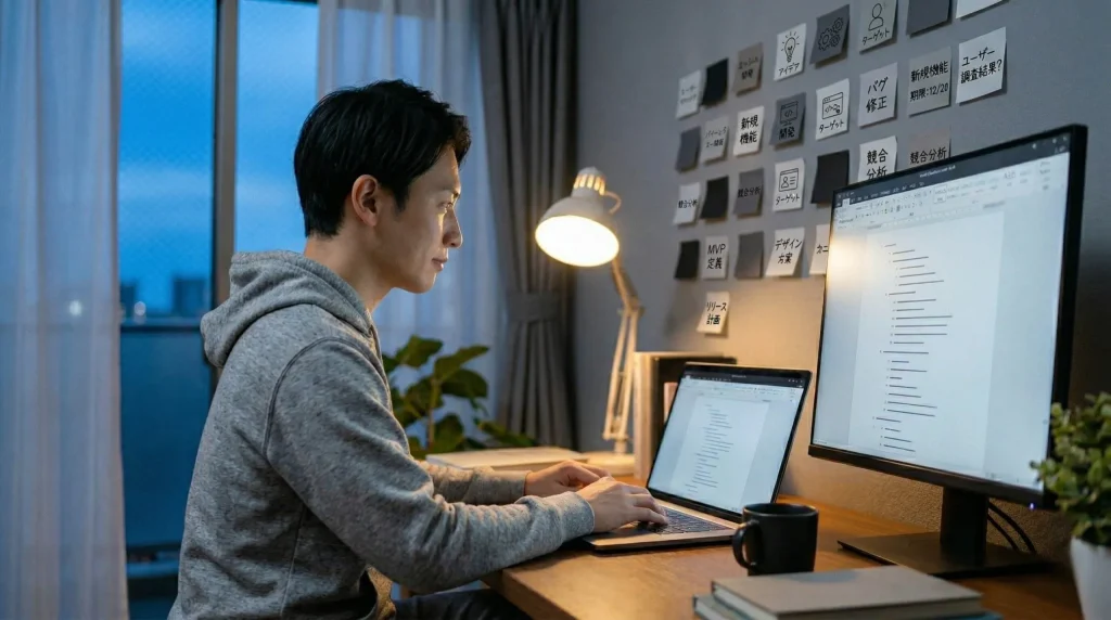 AIを使ったブログ執筆ワークフローのイメージ