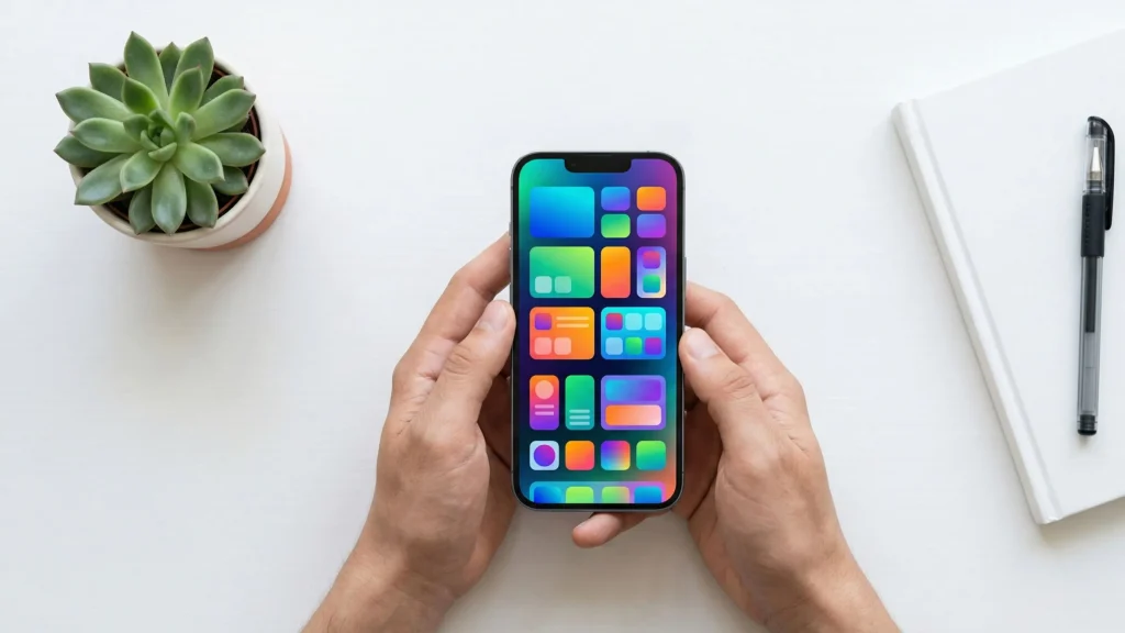 スマホでアプリストアからChatGPTをインストールするイメージ
