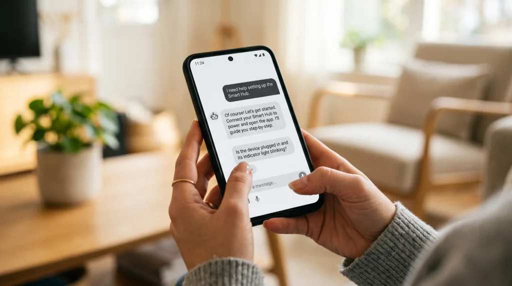 AndroidスマホでGeminiアプリを設定しているイメージ